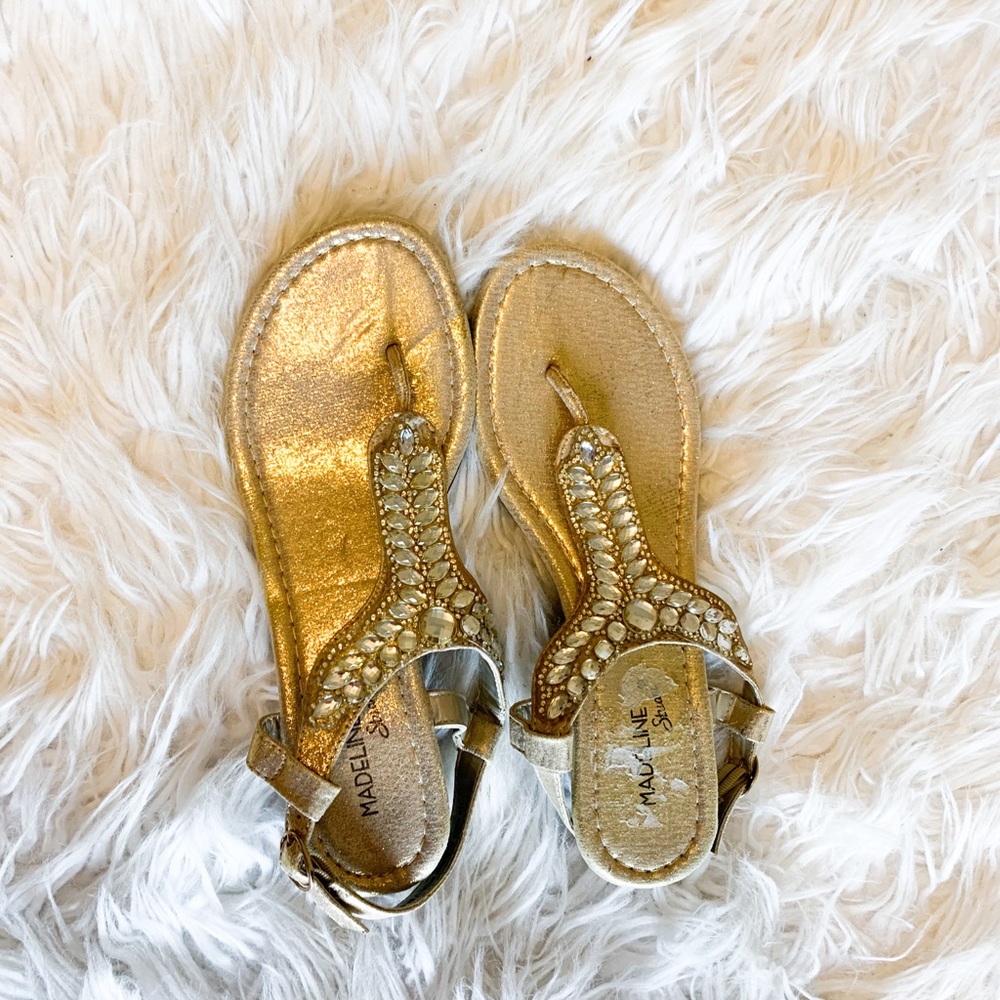 Golden sandals